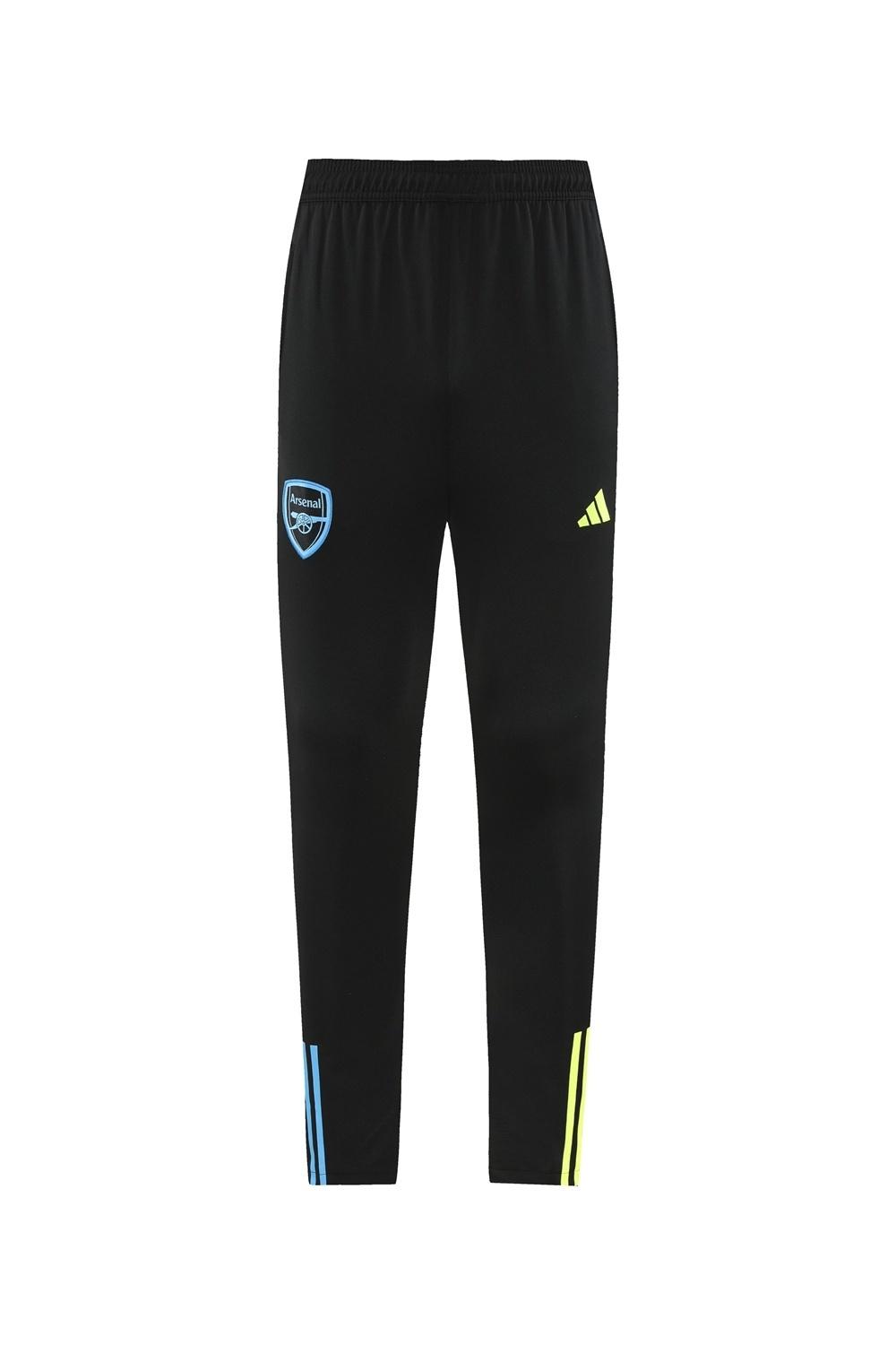 23/24 Arsenal Black S-2XL Half Zipper Jacket+Long Pants