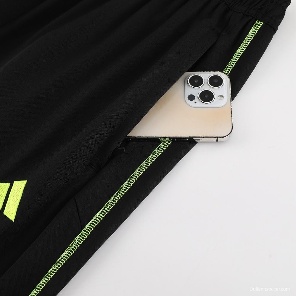 23/24 Arsenal Black S-2XL Half Zipper Jacket+Long Pants