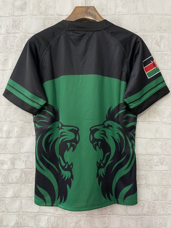 2026 Kenya Simbas Green with Double Lion Design Jersey