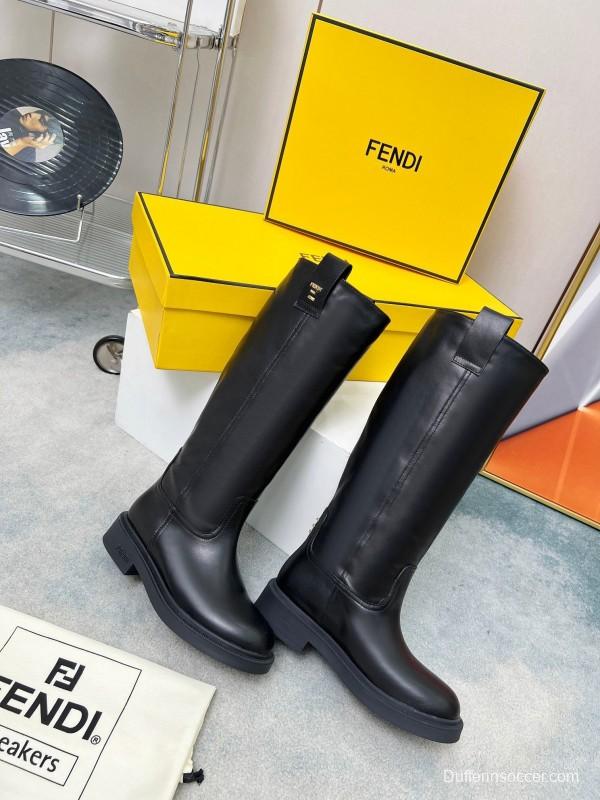 Fendi 2025/SS Fall/Winter Monogram Platform High-Top Boots - LY00480