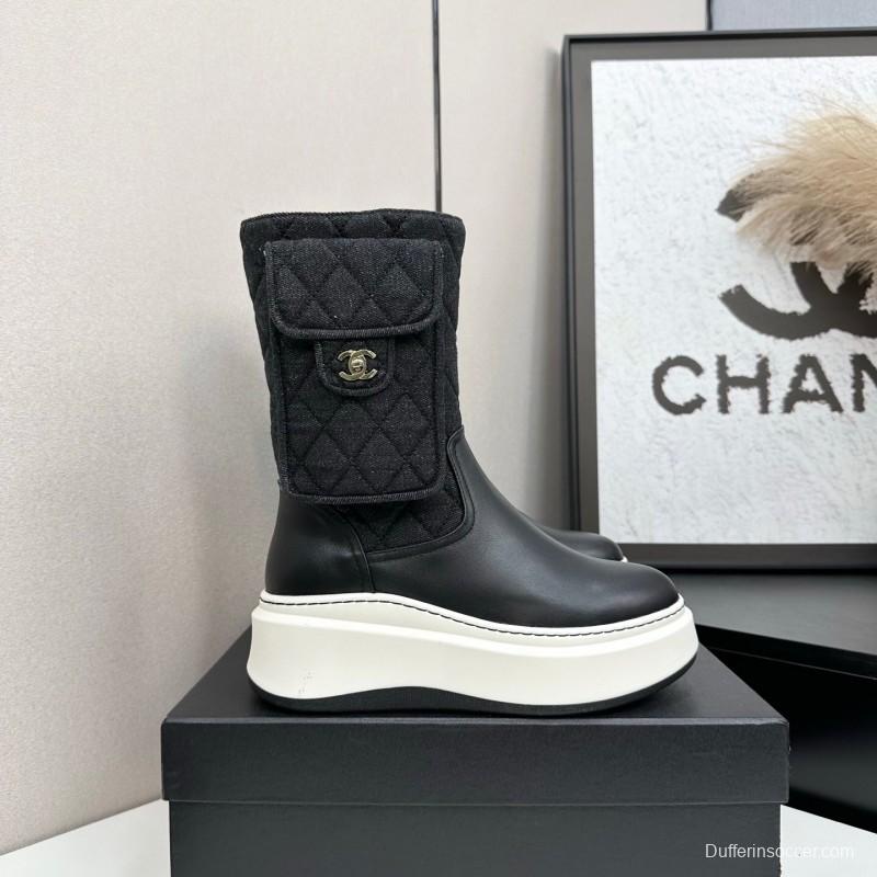 Chanel 2025 SS Short Boots Essential Autumn Winter Item - L Y00390