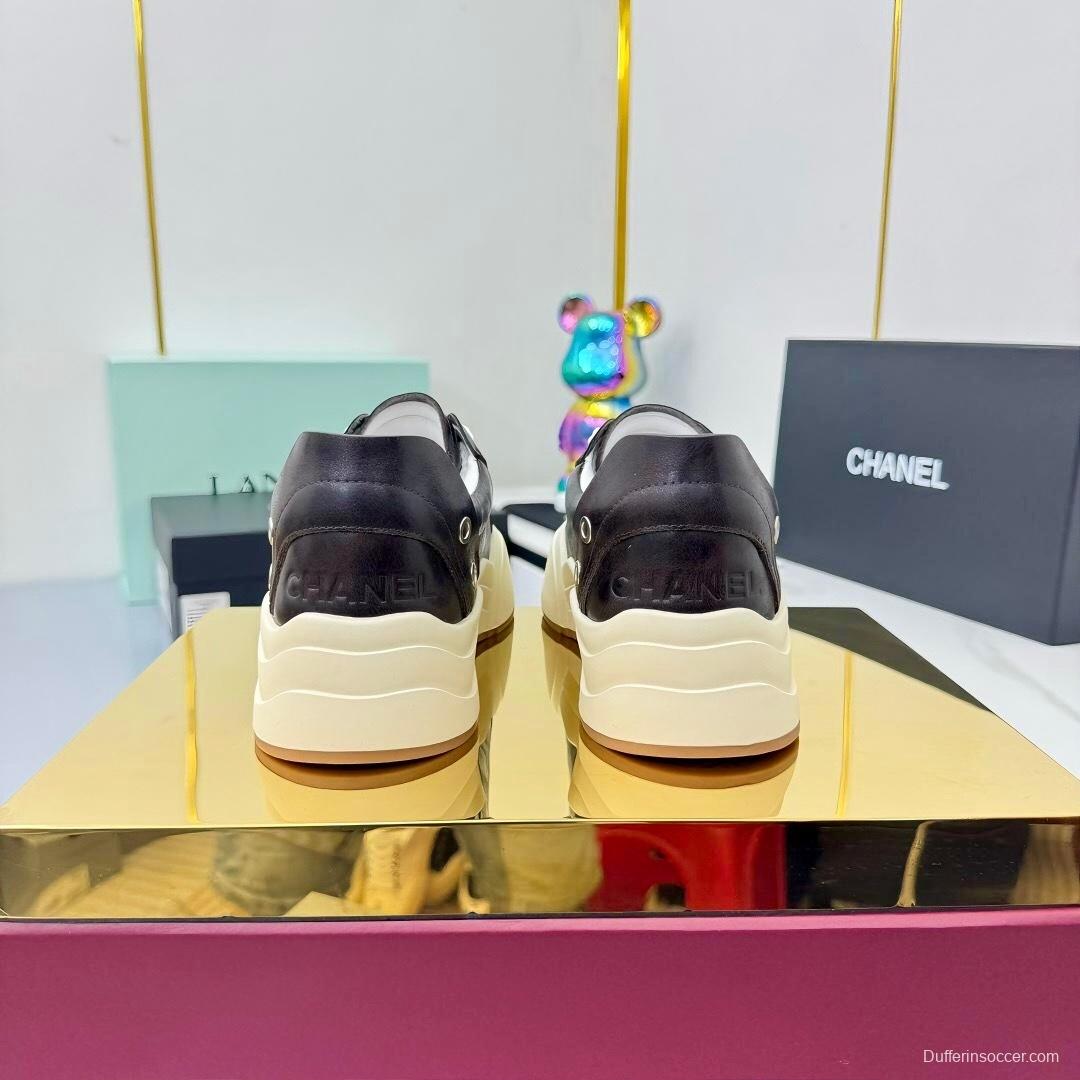 Chanel 2025 SS Panda Loafers Bread Shoes Original Calfskin - LY00320