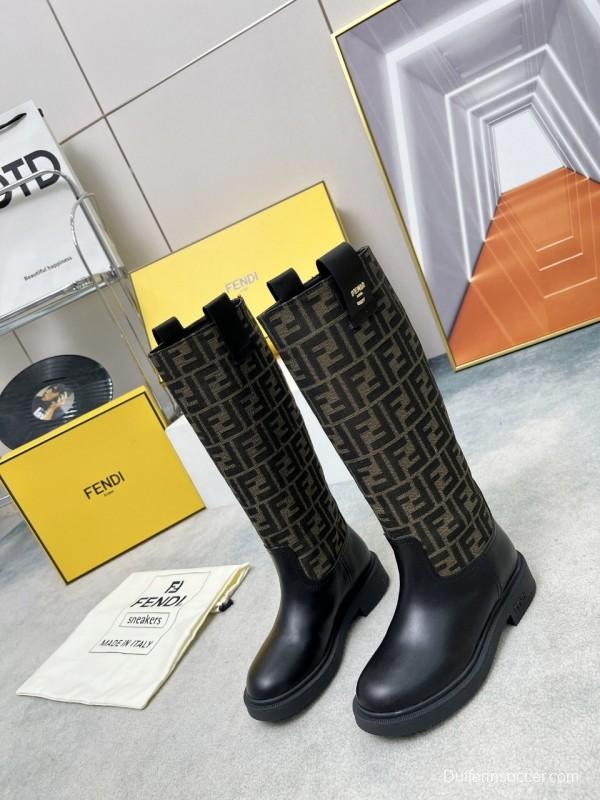 FENDI 2025/SS Fall Winter Monogram Platform High Boots - LY00400