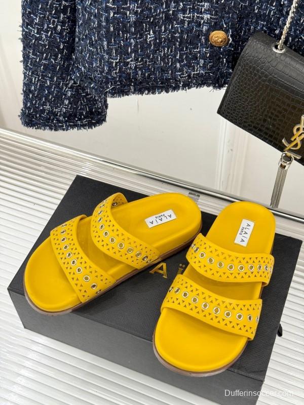 Alaia 2025SS Hollow-Out Casual Sandals - KFY00260