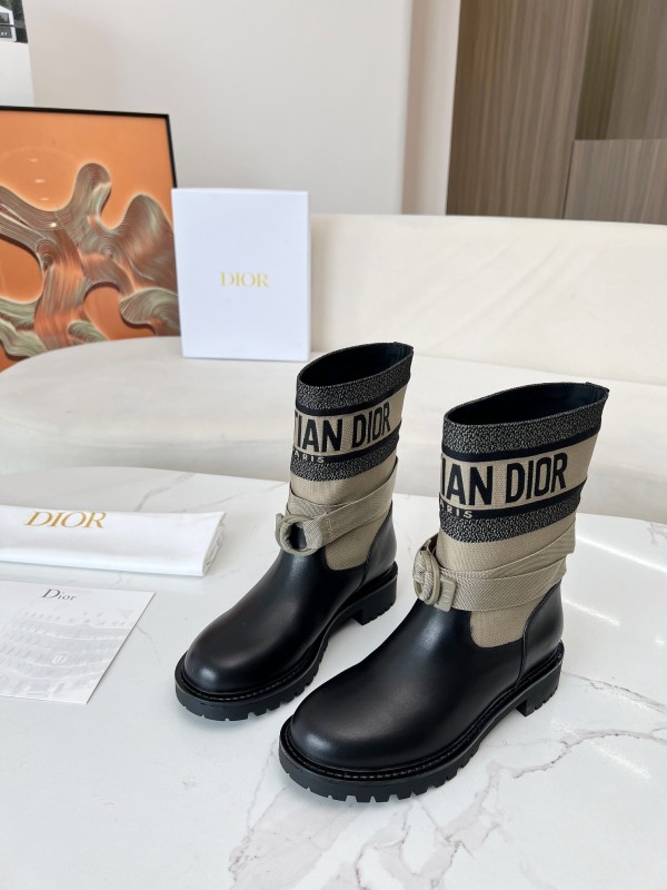 Dior 2025/SS Autumn Winter Boots Retro Work Boots Slip-On - LY00320