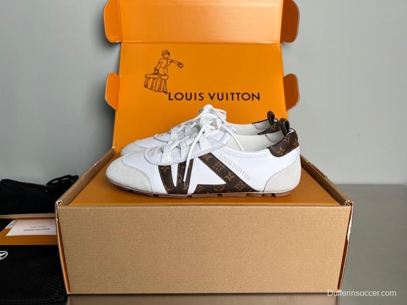 Lv Sneakerina 2025 SS Ballet Round Toe Lace-Up Low Top Lifestyle Casual Shoes - YC