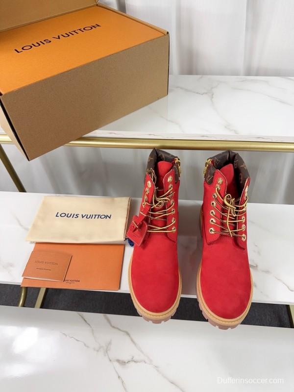 Timberland x LV Monogram Ankle Boots Waterproof Suede - LY00380