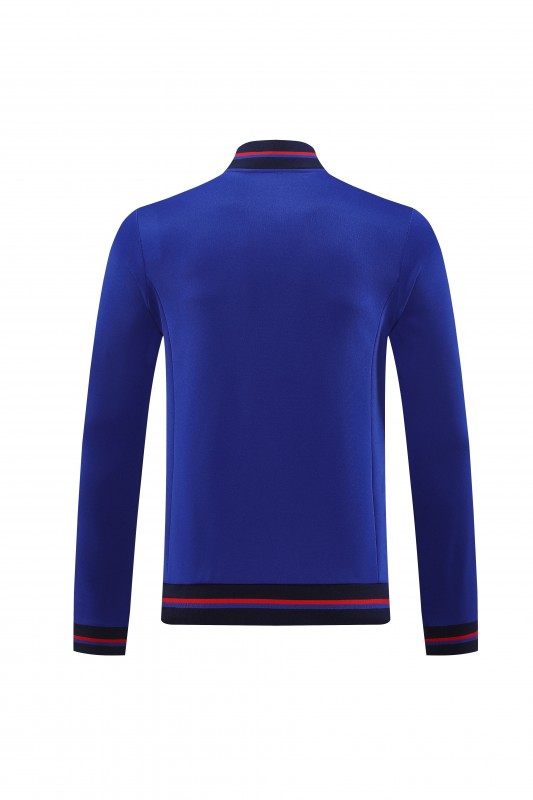 25/26 Olympique lyonnais/Lyon Blue Full Zipper Jacket+Long Pants