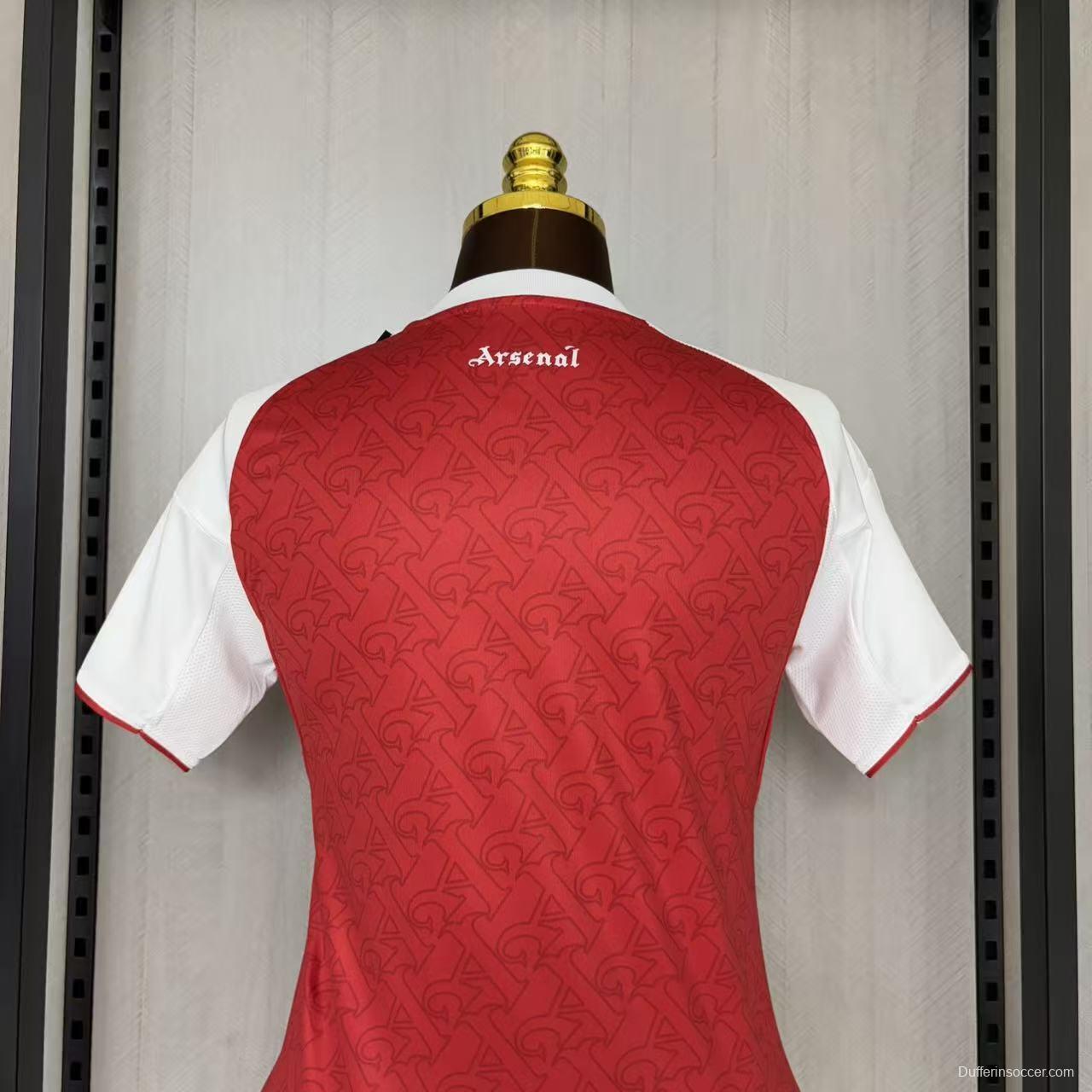 25/26 Women Arsenal Home Jersey
