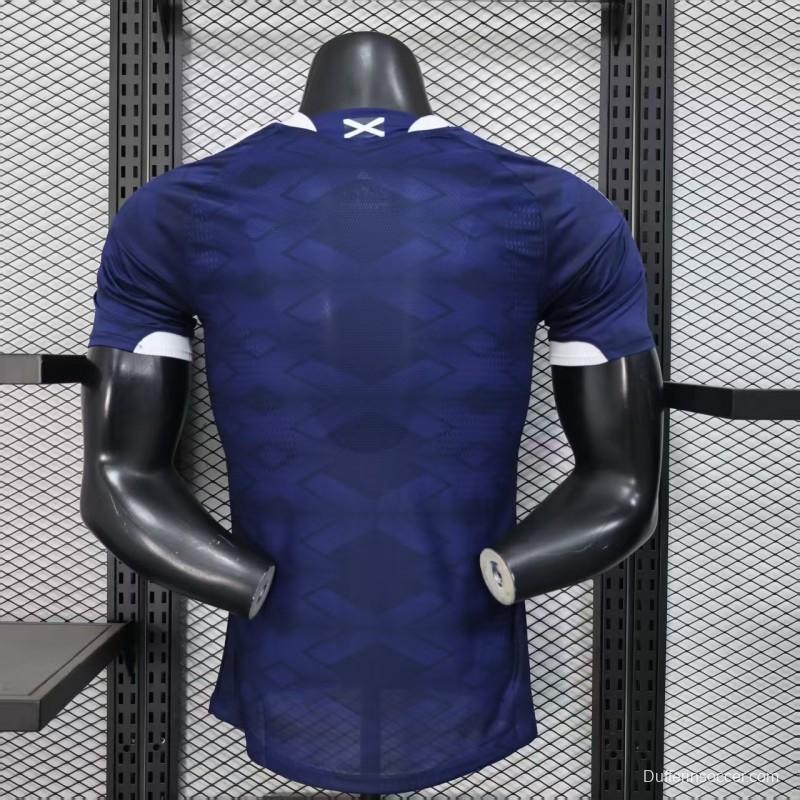 2026 Player Version  Scotland Home Navy Blue  Jersey