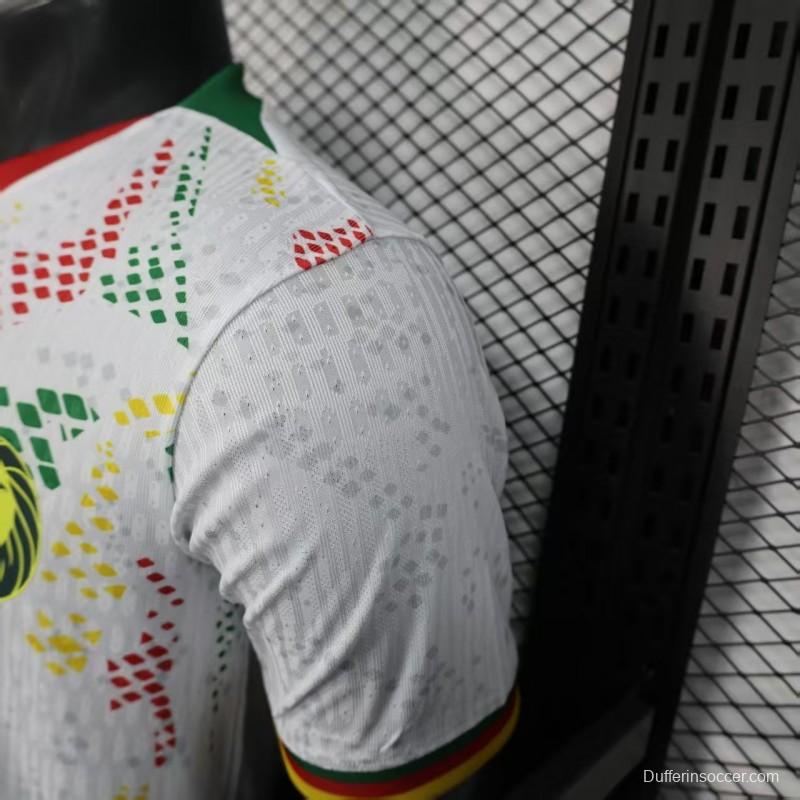 2026 Player Version Cameroon Home White with Red, Dot Pattern Jersey