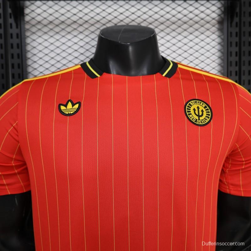 Player Version 2026 Belgium Red Terrace Icons White Jersey
