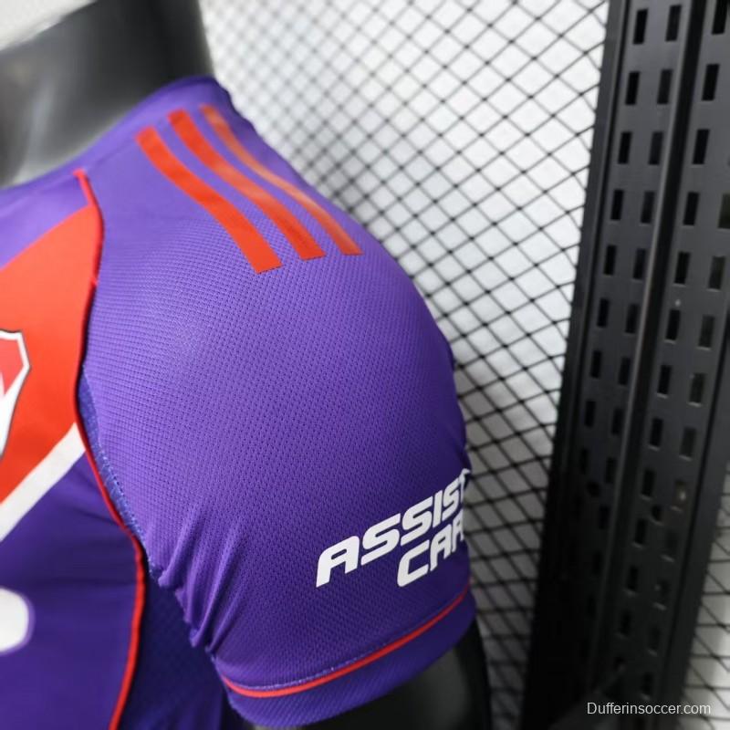 Player Version 26/27 River Plate Third Purple with Red Diagonal Sash Jersey