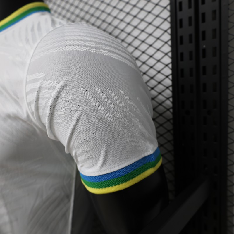 Player Version 2026 Brazil White with Palm Leaf Pattern Special Edition Jersey