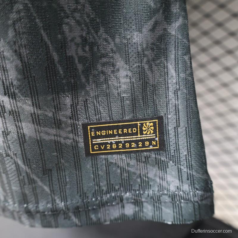 Player Version 26/27 FC Barcelona Dark Olive Green with Grunge Graffiti Third Jersey