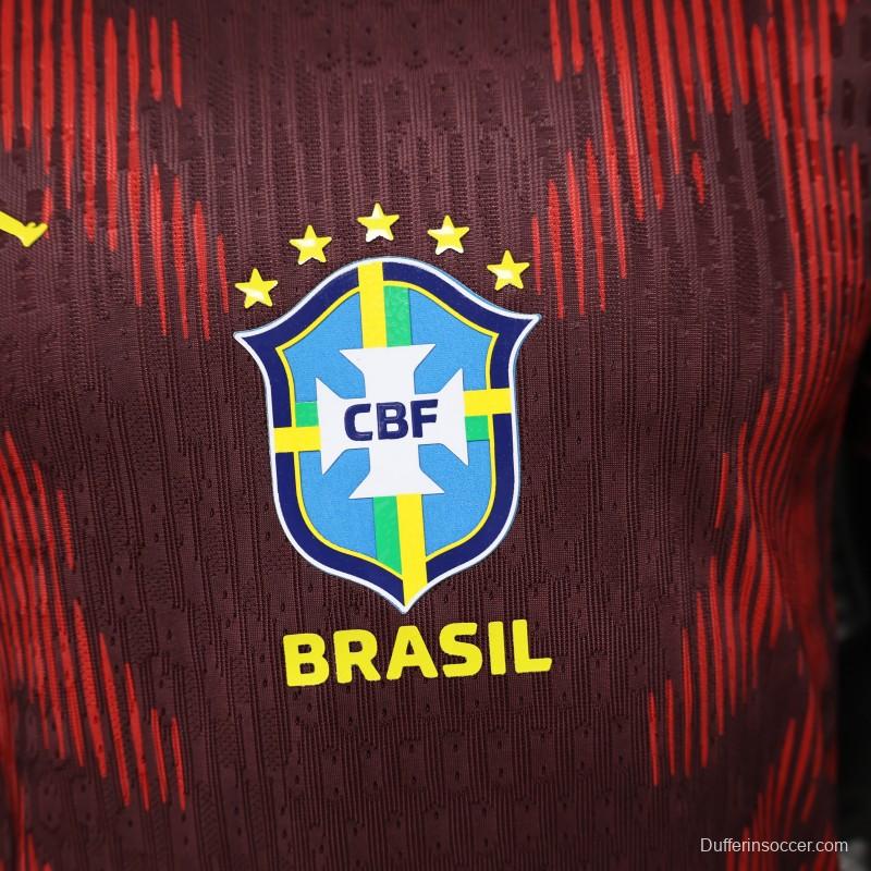 Player Version 26/27 Brazil  Dark Red Special Edition Jersey