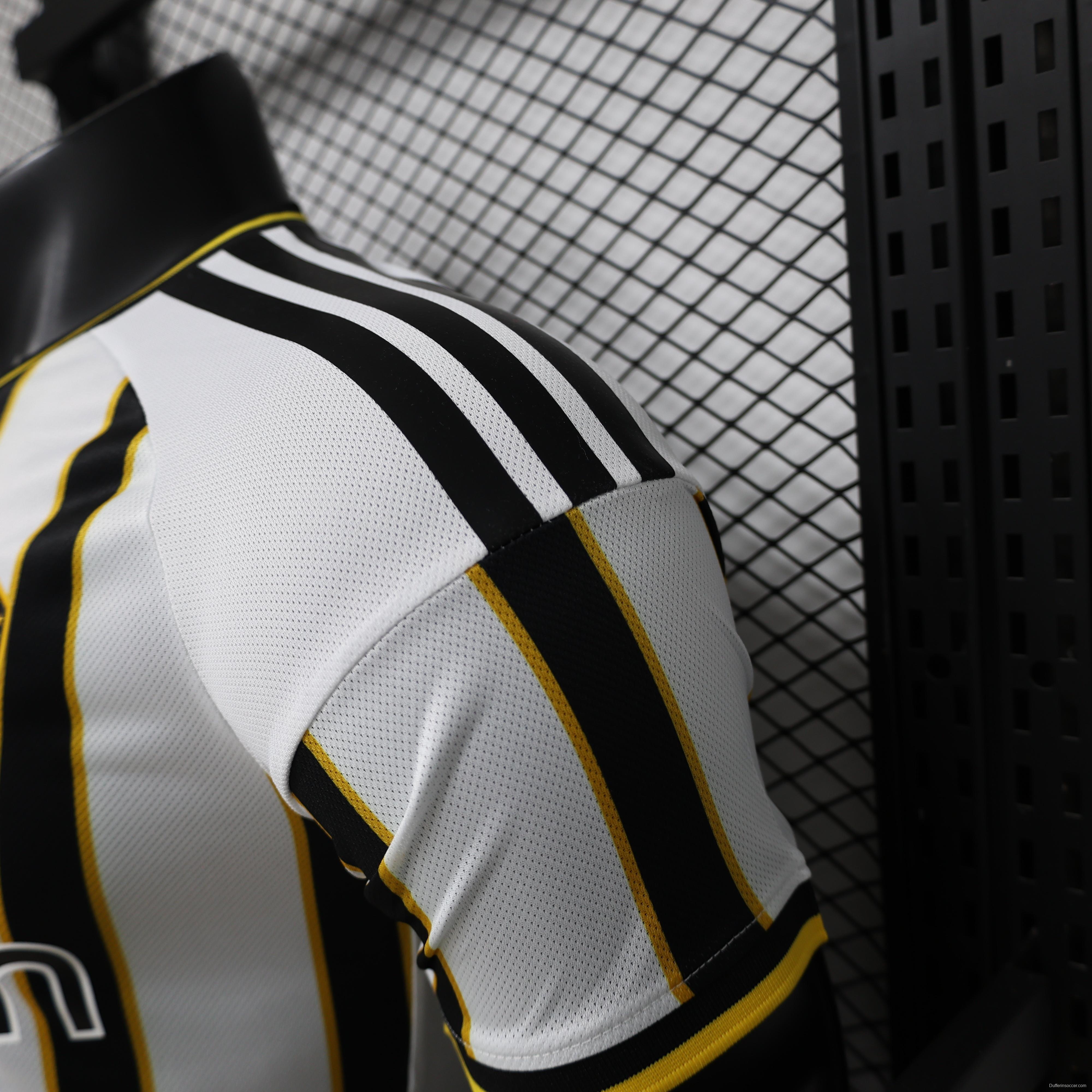Player Version 25/26 Boca Juniors Away White & Black Vertical Stripes  Special Edition Jersey