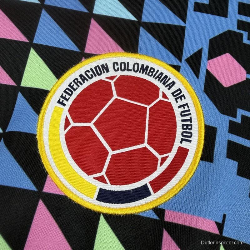 1990 Retro Colombia Goalkeeper Long Sleeve Jersey