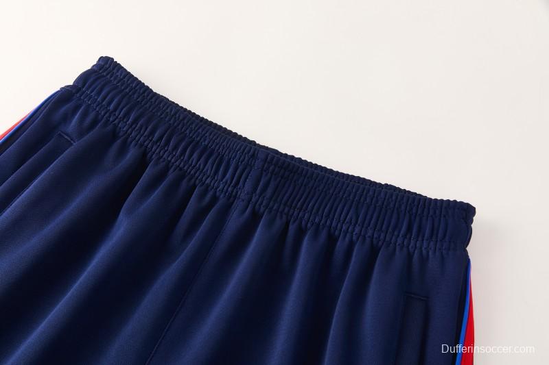 2026/27 Adidas Originals Red  Full Zipper Jacket Tracksuit + Navy Blue Long Pants