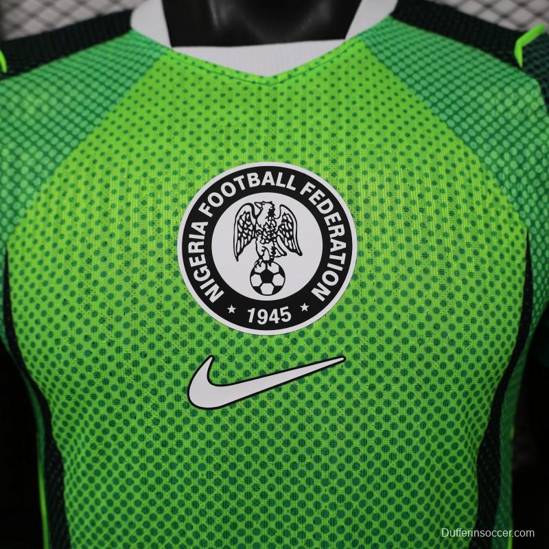 Player Version 26/27 Nigeria Volt Green & Dark Green  Home Jersey