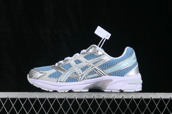 Asics Retro Running Shoes with GEL Cushioning and Mesh Upper - 1203A609-401