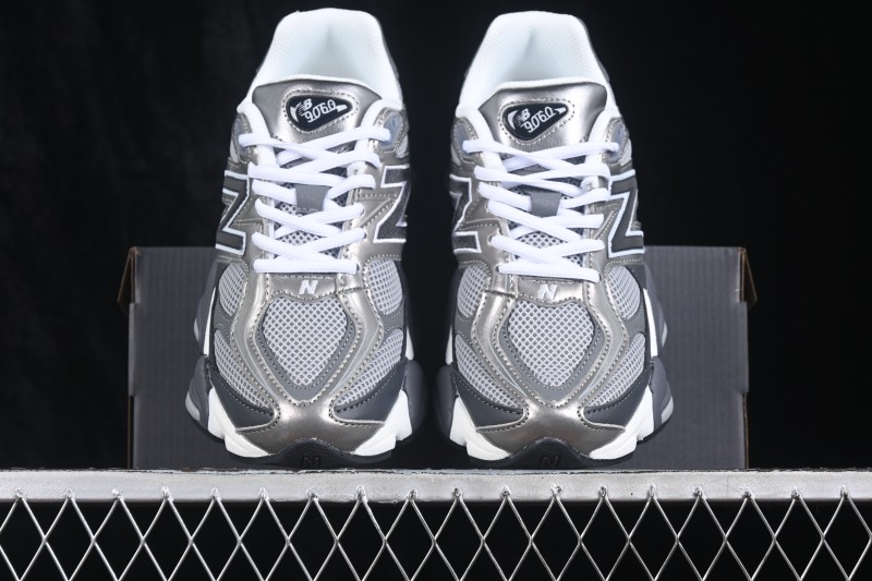 New Balance 9060 Retro Running Shoes with ABZORB Cushioning and Suede Overlays - U906051K