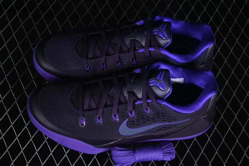 Nike Kobe 9 Elite Low EM Protro Basketball Shoes with Purple Dynasty Colorway - IH1401-500