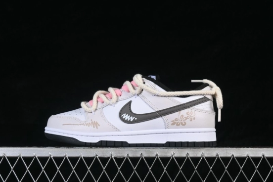 Nike SB Dunk Low Custom Lacing Casual Skateboarding Shoes - DD1391-100