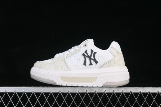 MLB New York Yankees Bigball Chunky Embo Monogram Platform Casual Sneakers - 3ASXM036N50IVS
