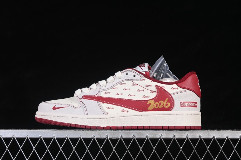 Nike Air Jordan 1 Low Retro Basketball Shoes with Year of the Horse Limited Edition Design - JP2026-116
