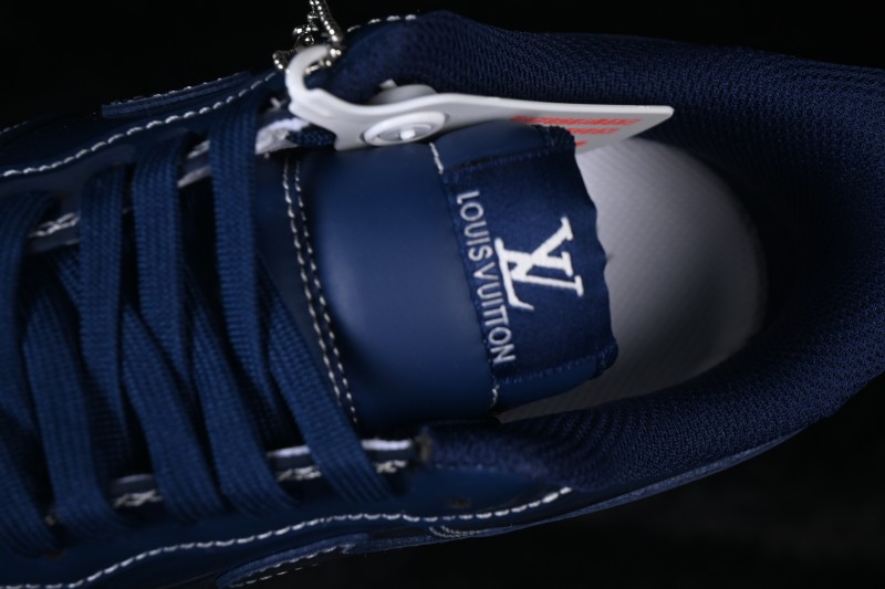 Nike Air Force 1 '07 Low Louis Vuitton Collaboration Casual Sneakers in Iridescent Blue - NH0601-524