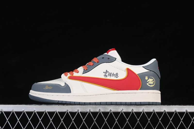 Nike Air Jordan 1 Low Year of the Horse Limited Edition Retro Basketball Shoes - JJ2508-104