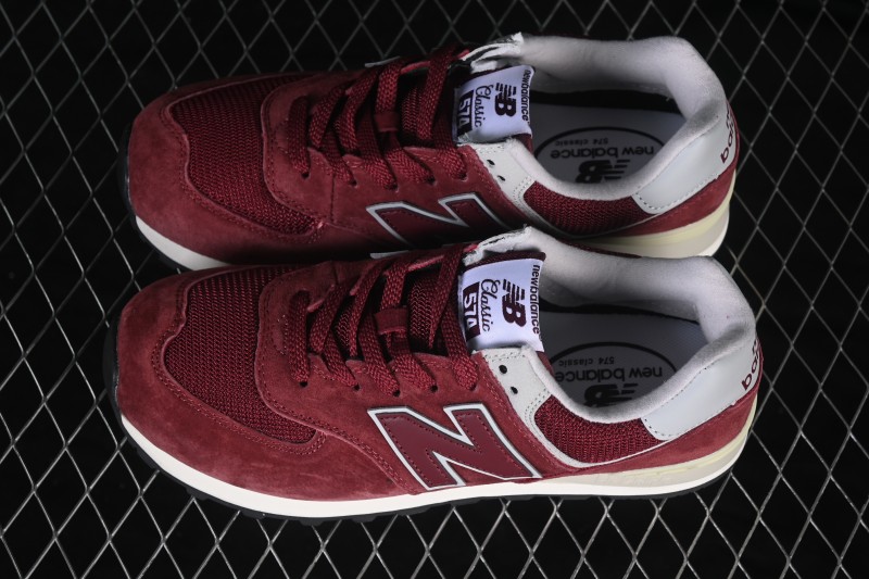 New Balance 574 Classic Retro Running Shoes with Suede and Mesh Upper - ML574VB