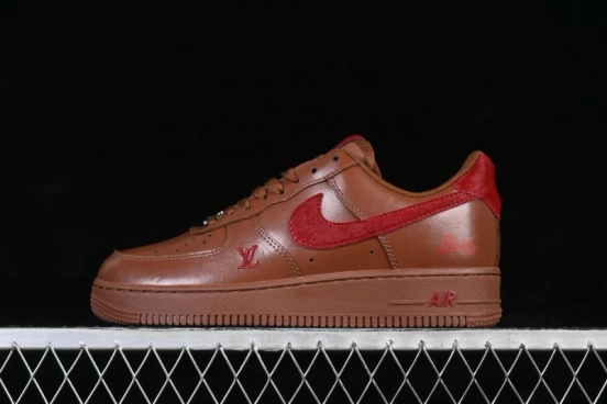 Nike Air Force 1 '07 Low Year of the Horse Edition Chestnut Brown Style Board Shoes - XY9025-002