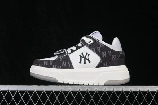 New York MLB Chunky Liner Pocket Monogram High-Top Thick-Soled Running Sneakers - 3ASXMDM6N50BKS