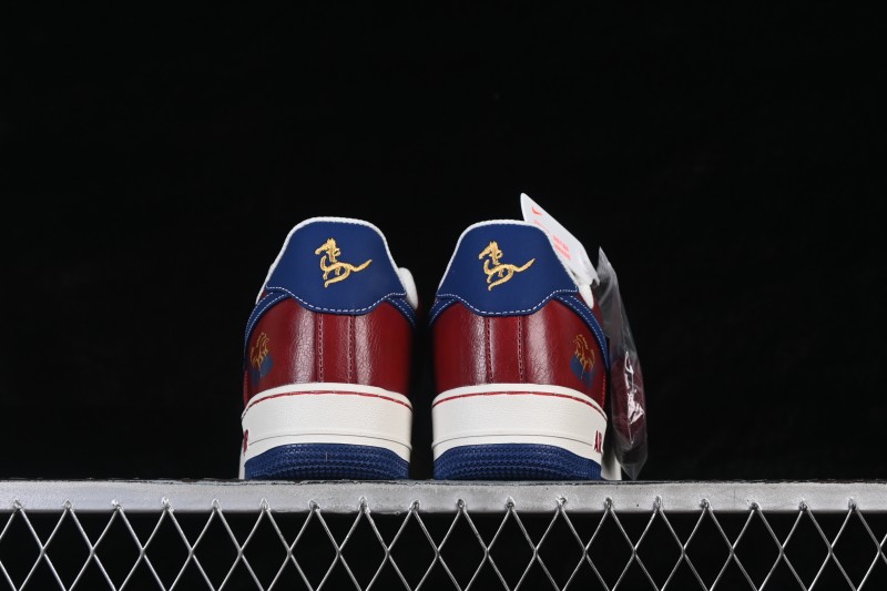 Nike Air Force 1 '07 Low Chinese New Year Year of the Horse Edition Casual Sneakers in Zhu Red and Cloud White - FV4921-600