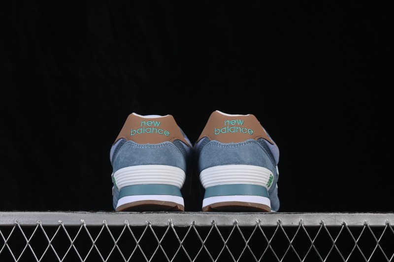 New Balance 574 Classic Retro Running Shoes with Suede and Mesh Upper - ML574PIA