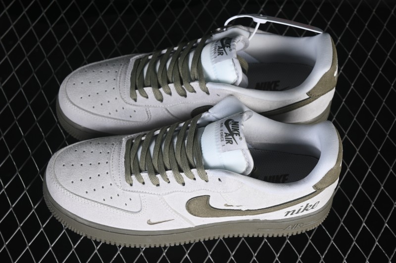 Nike Air Force 1 '07 Low Casual Skateboarding Shoes with Classic Leather Upper and Air-Sole Cushioning - DF0188-122