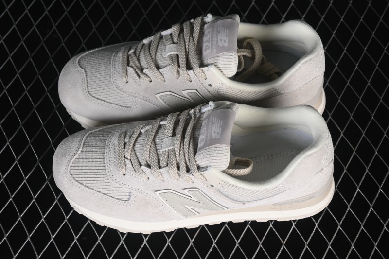 New Balance 574 Retro Running Shoes for Women with Suede and Mesh Upper - WL574CBG