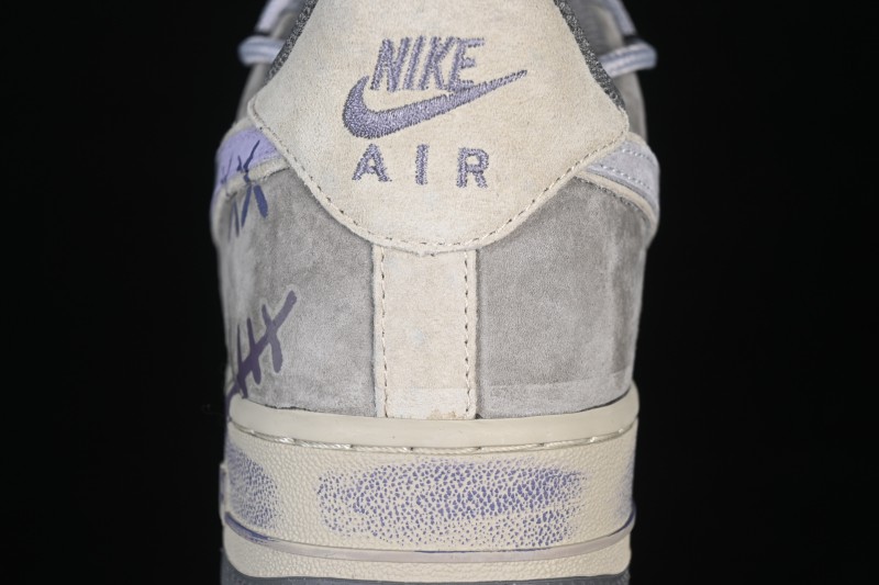 Nike Air Force 1 '07 Low Hand-Painted Band-Aid Sneakers with Retro Distressed Leather - YD2425-066
