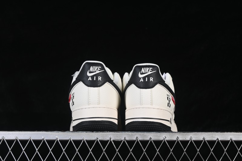 Nike Air Force 1 '07 Low Collaborative Edition Black Swoosh Casual Skateboarding Shoes - SM6668-117