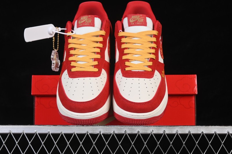 Nike Air Force 1 '07 Low Chinese New Year Limited Edition Black Red Basketball Shoes - DF0188-133