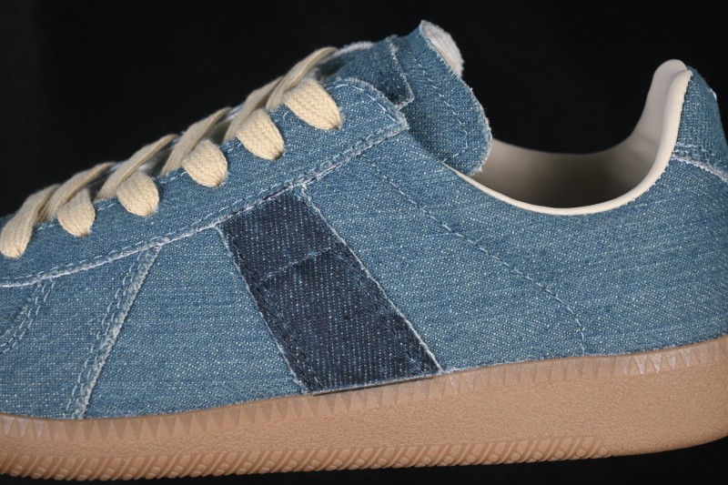 Maison Margiela Calfskin Replica Retro Court Sneaker with Hand-Painted Finish - S58WS0109