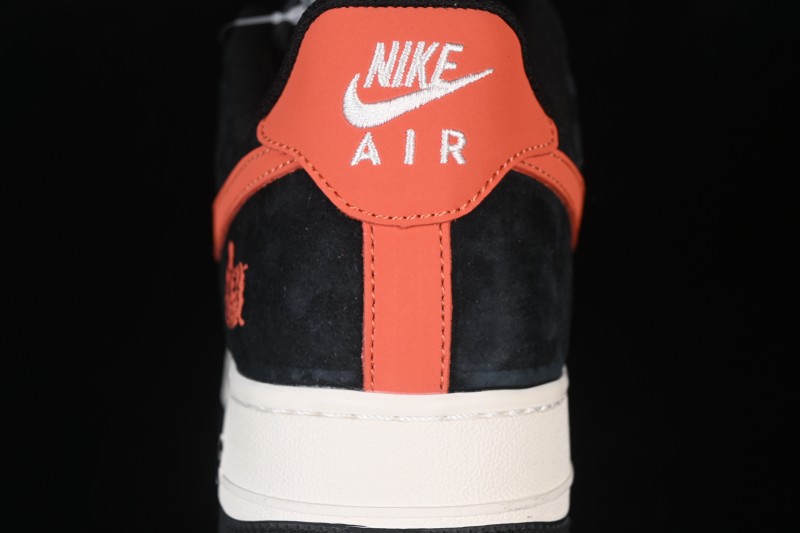 Nike Air Force 1 '07 Low Chinese New Year Limited Edition Suede Black Casual Sneakers - XD0028-006