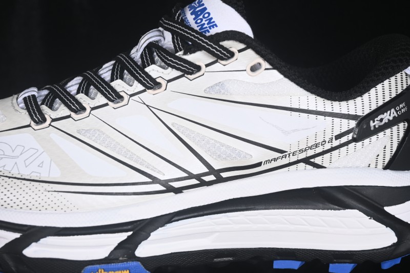 Hoka Mafate Speed 2 Ultralight Cushioned Trail Running Shoes with Vibram Outsole - 1126851 WTCB