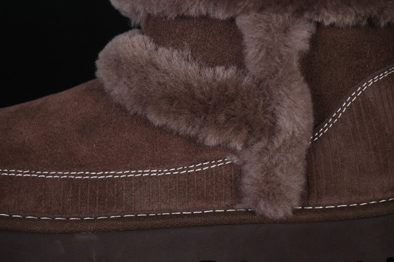 UGG Classic Novelty Cookie Suede Round Toe Slip-On Snow Boots - 1180434 BCDR