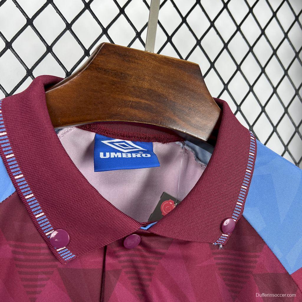 1990/92 Retro Aston Villa Home Jersey