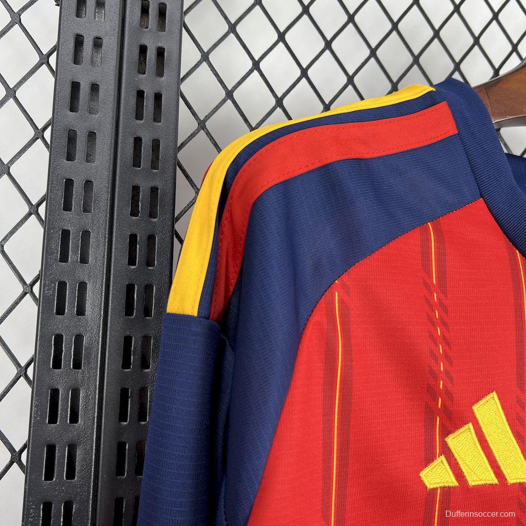 2026 Mens Spain World Cup Home Long Sleeve Jersey España
