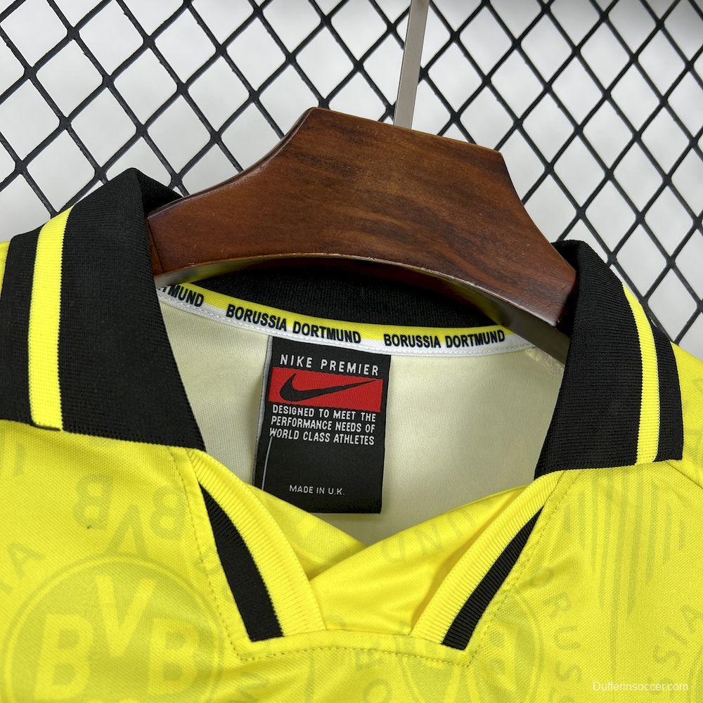 1996/97 Retro Borussia Dortmund Home Long Sleeves Jersey