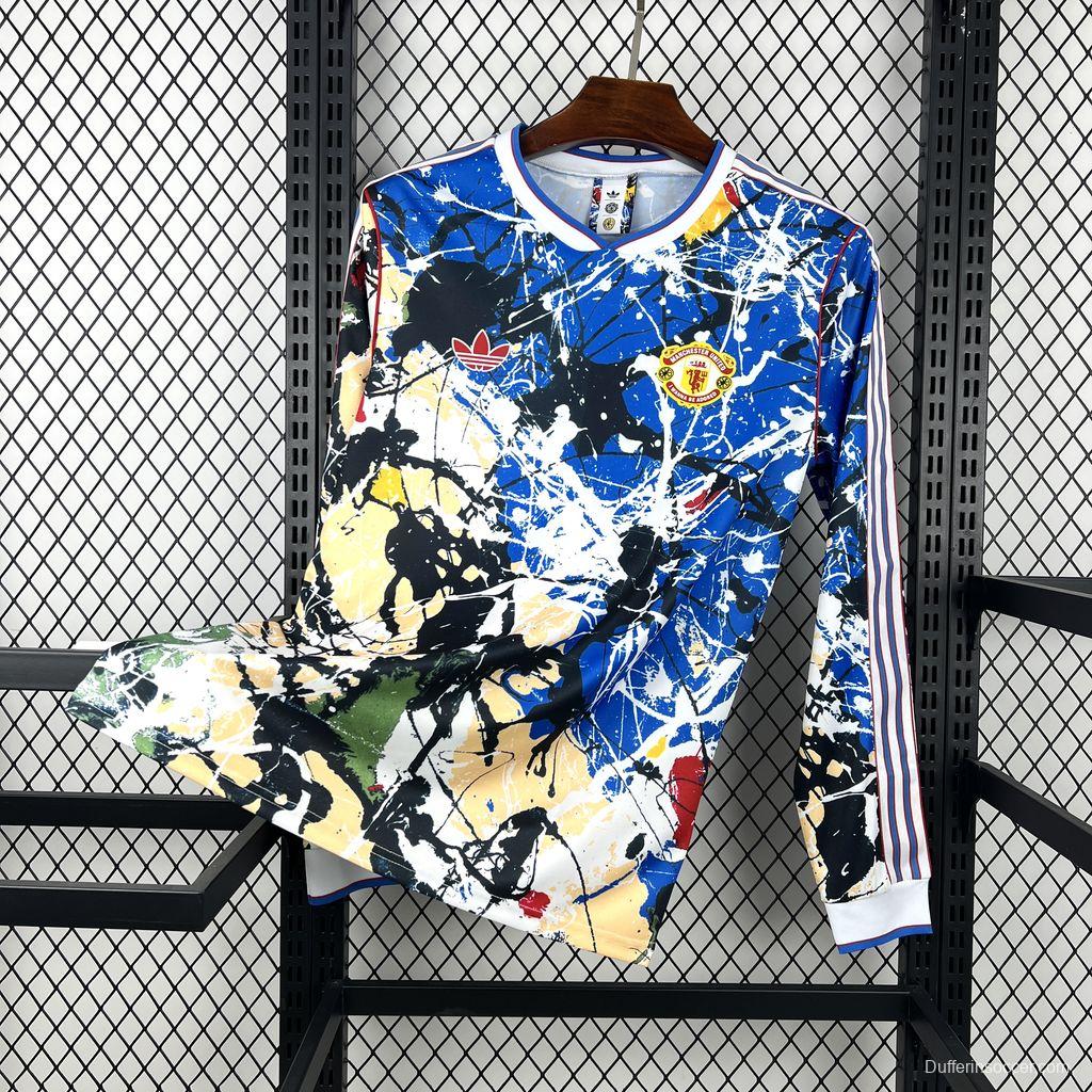 2025/26 Mens Manchester United X Stone Roses Long Sleeve Jersey